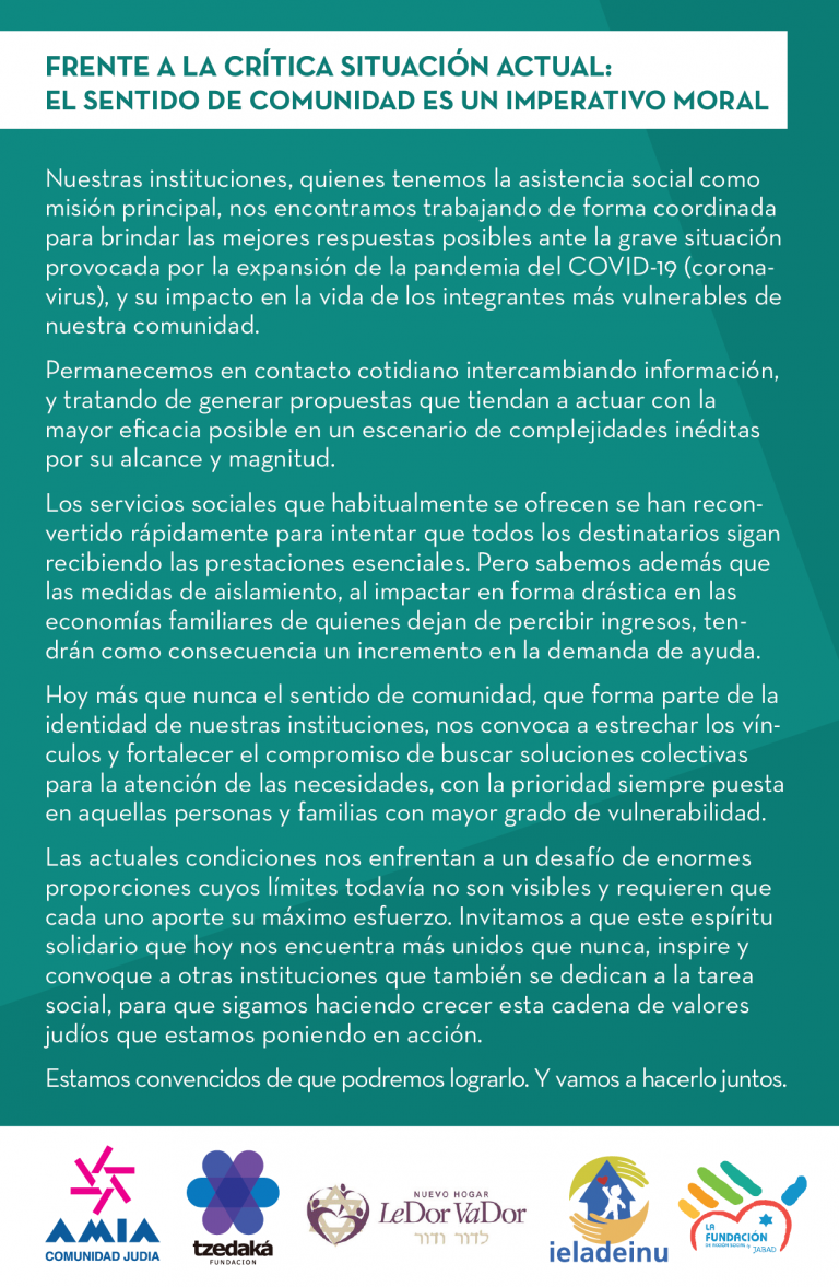 El sentido de Comunidad es un Imperativo La Fundación de Acción